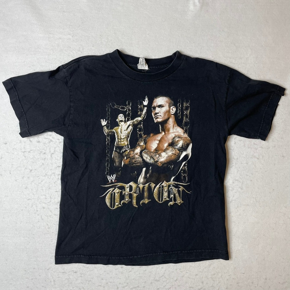 Kids‎ WWE Randy Orton Wrestling T Shirt Black Size Large